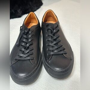 Black Leather Men's Sneakers beckett simonon